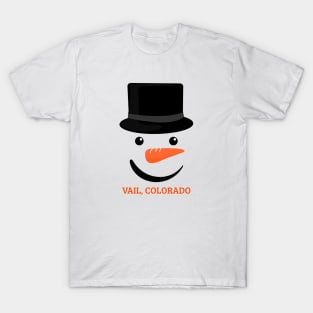 Vail, Colorado Winter Snowman T-Shirt